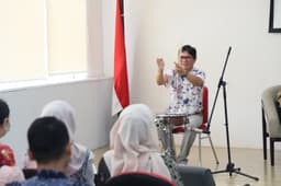 Di Perpusnas, Gilang Ramadhan Bahas Sawah Rhythm dan Harapan untuk Generasi Muda