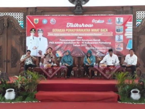 Talkshow Pemasyarakatan Minat Baca dan Pengukuhan Bunda Baca Kab. Pemalang, Jawa Tengah