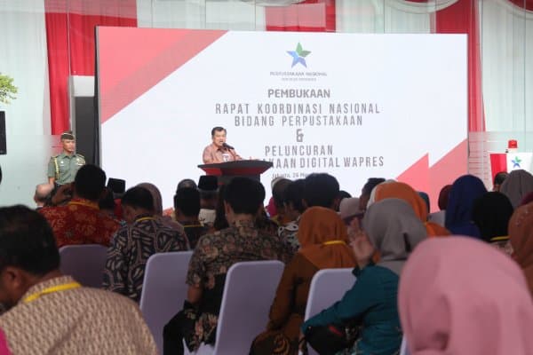 Buka Rakornas Perpustakaan 2018  Wapres : Perpustakaan Ciptakan Manusia Berdaya Saing