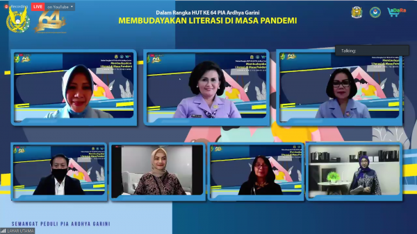 Kepala Perpusnas Apresiasi Webinar Literasi yang diselenggarakan PIA Ardhya Garini dalam rangka HUT ke-64