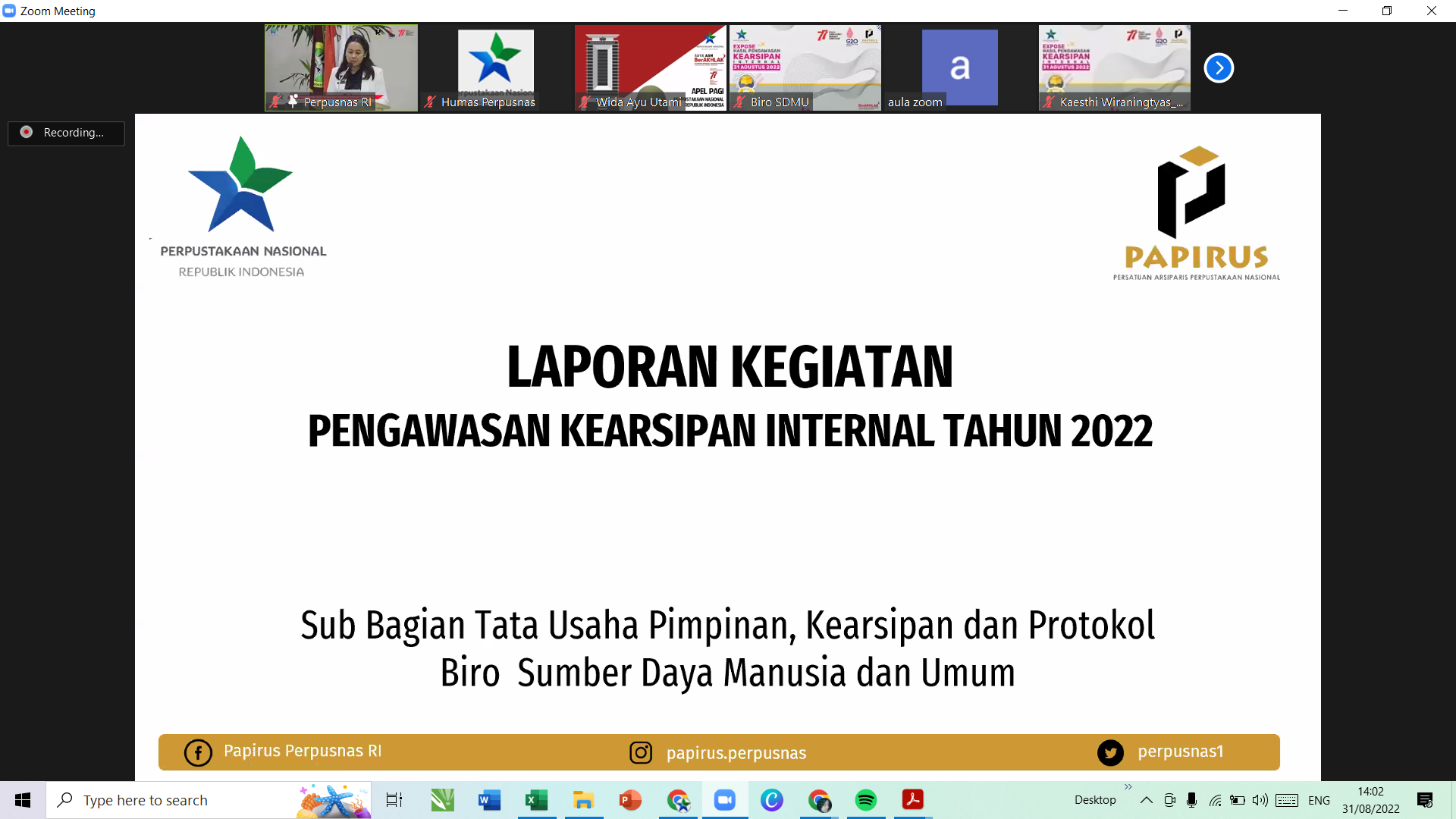 Perpusnas Perkuat Pembinaan Kearsipan dengan Pengawasan Kearsipan