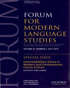 Forum For Modern Language Studies. Volume 55 Number 3 July 2019