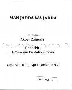 Man jadda wa jadda 