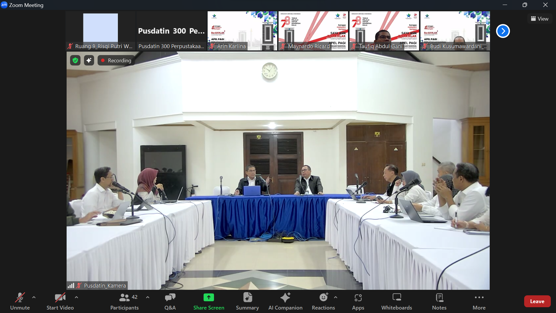 Evaluasi dan Koordinasi Implementasi Sistem Pemerintahan Berbasis Elektronik di Perpustakaan Nasional Republik Indonesia